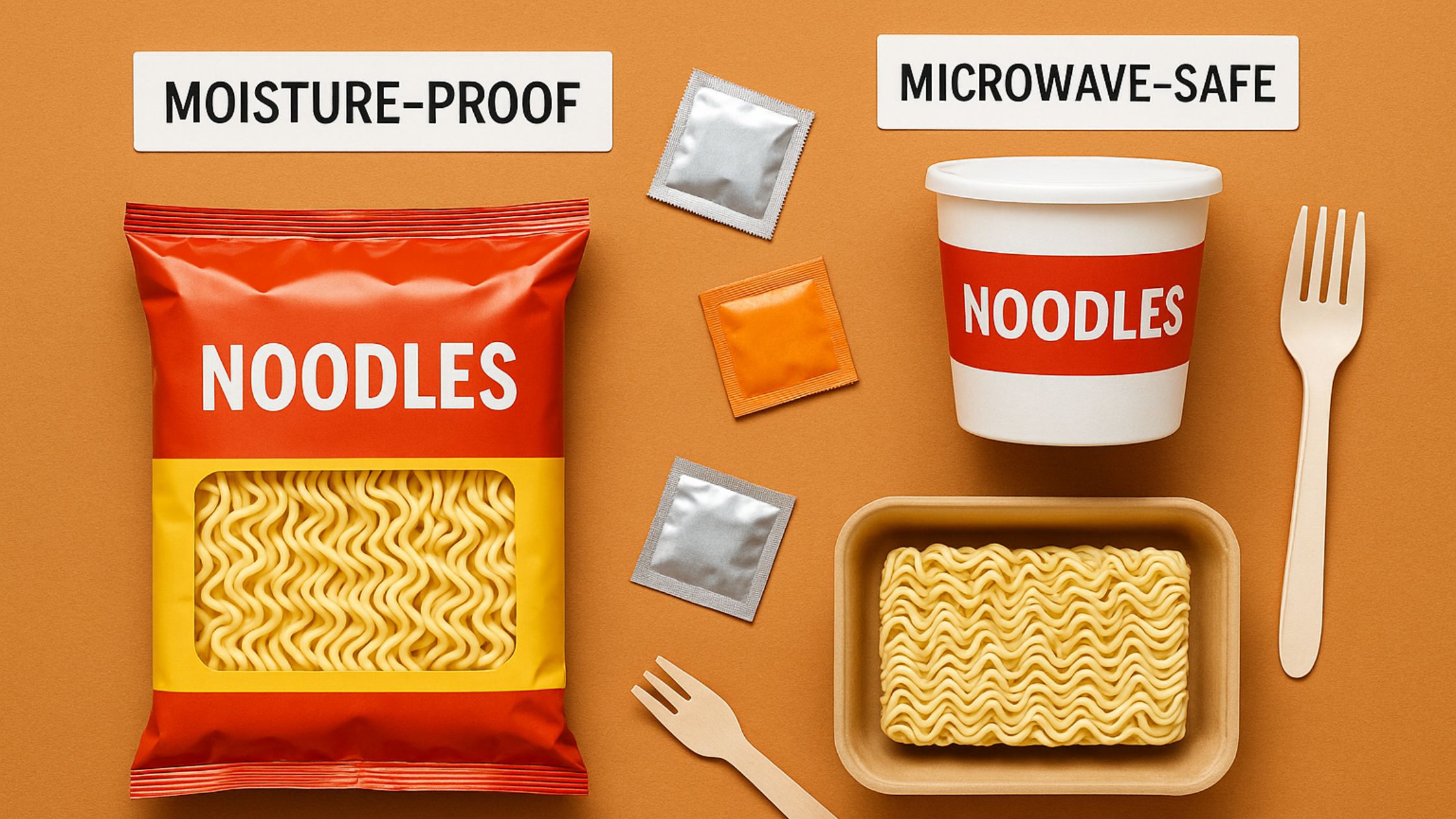 Primary Packaging of Noodles: Materials, Functions, and Innovations